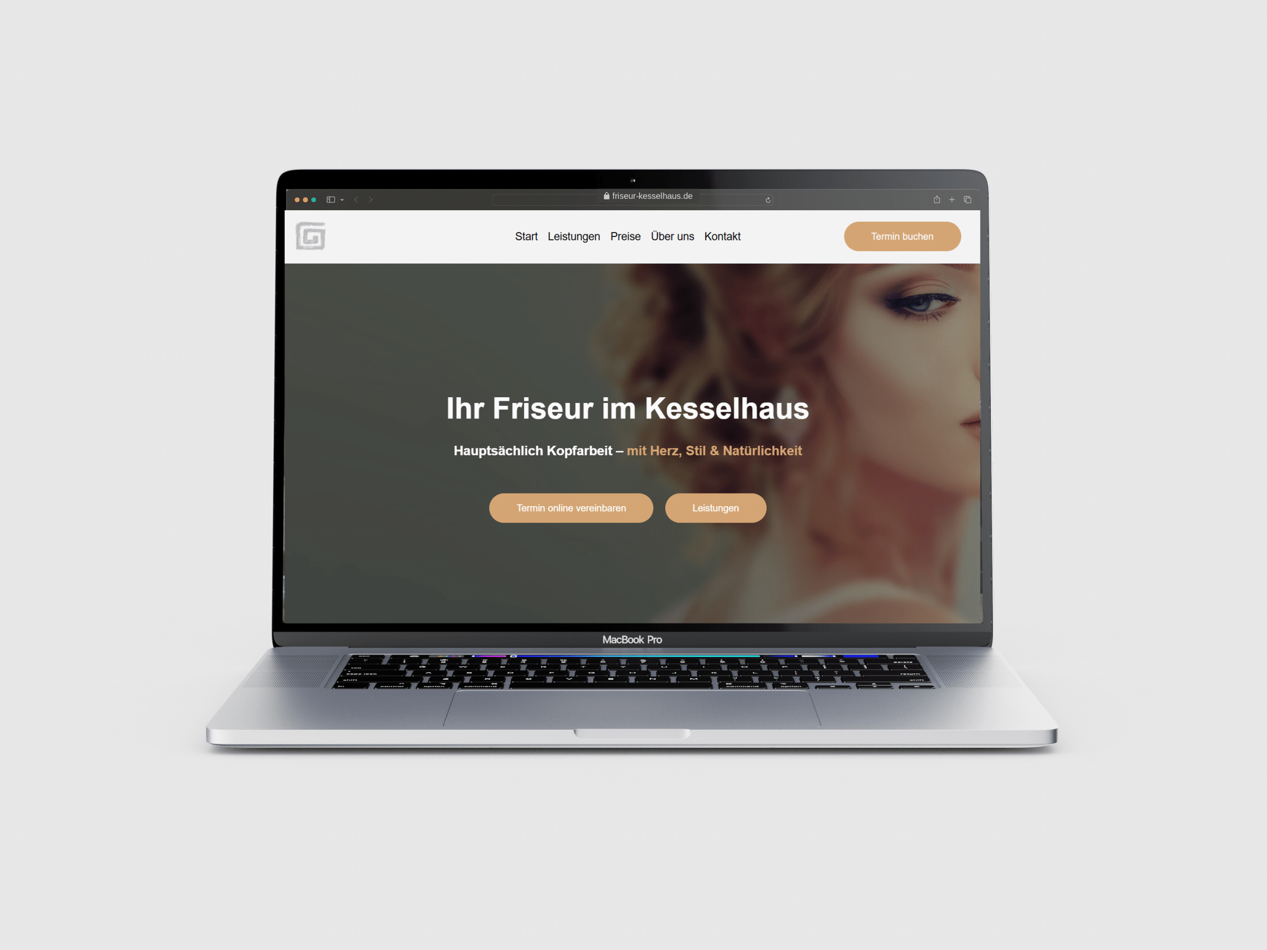Website für den Friseursalon 'Ihr Friseur im Kesselhaus